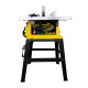 STANLEY SST1801 1800W 254mm Table Saw for Heavy-Duty Applications & Cutting Plywood, 150-hours Runtime, Compatible with 10” Cutting Blades(58 cm Length & 39 cm Width), 1 Year Warranty, YELLOW & BLACK