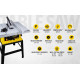 STANLEY SST1801 1800W 254mm Table Saw for Heavy-Duty Applications & Cutting Plywood, 150-hours Runtime, Compatible with 10” Cutting Blades(58 cm Length & 39 cm Width), 1 Year Warranty, YELLOW & BLACK