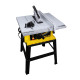 STANLEY SST1801 1800W 254mm Table Saw for Heavy-Duty Applications & Cutting Plywood, 150-hours Runtime, Compatible with 10” Cutting Blades(58 cm Length & 39 cm Width), 1 Year Warranty, YELLOW & BLACK