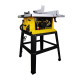 STANLEY SST1801 1800W 254mm Table Saw for Heavy-Duty Applications & Cutting Plywood, 150-hours Runtime, Compatible with 10” Cutting Blades(58 cm Length & 39 cm Width), 1 Year Warranty, YELLOW & BLACK