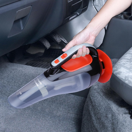 Black + Decker ADV1210 12V Powerful Dustbuster Automatic Car Vacuum Cleaner with 4 accessories (Black and Orange)
