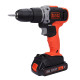 Black + Decker Bcd003C1 18V 10Mm Cordless Variable Speed Hammer Drill Machine With 1X1.5Ah Li-Ion Battery & Led Backlight For Home & Diy Use, 1 Year Warranty, Orange & Black Black + Decker Bcd003C1 18V 10Mm Cordless Variable Speed Hammer Drill Machine With 1X1.5Ah Li-Ion Battery & Led Backlight For Home & Diy Use, 1 Year Warranty, Orange & Black