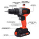 Black + Decker Bcd003C1 18V 10Mm Cordless Variable Speed Hammer Drill Machine With 1X1.5Ah Li-Ion Battery & Led Backlight For Home & Diy Use, 1 Year Warranty, Orange & Black Black + Decker Bcd003C1 18V 10Mm Cordless Variable Speed Hammer Drill Machine With 1X1.5Ah Li-Ion Battery & Led Backlight For Home & Diy Use, 1 Year Warranty, Orange & Black
