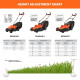Black + Decker Bemw471Bh 1600W 45L 14" Winged Blade Electric Grassbox Lawn Mower With Bike Handle For Maintaining Gardens Of Upto 600 Square Meters, 1 Year Warranty, Orange & Black