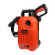 Black + Decker BEPW1600-IN 1300W 1600 PSI 110 Bar Pressure Washer for Car wash and Home use (Red & Black), 1 Year Warranty