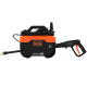 Black + Decker Bepw1600H 1300W 1600 Psi 110 Bar Horizontal Pressure Washer for Car, Bike, Home & Garden Cleaning Use with Multiple Accessories Included, 1 Year Warranty, Orange & Black