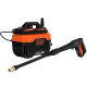 Black + Decker Bepw1600H 1300W 1600 Psi 110 Bar Horizontal Pressure Washer for Car, Bike, Home & Garden Cleaning Use with Multiple Accessories Included, 1 Year Warranty, Orange & Black
