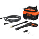 Black + Decker Bepw1600H 1300W 1600 Psi 110 Bar Horizontal Pressure Washer for Car, Bike, Home & Garden Cleaning Use with Multiple Accessories Included, 1 Year Warranty, Orange & Black