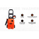 Black + Decker Bepw1750-In 1300W 1740 Psi 120 Bar Pressure Washer for Car Wash and Home Use (Red & Black)