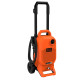 Black + Decker Bepw1800T 1500W 1810 Psi 125 Bar Pressure Washer for Car, Bike, Home & Garden Cleaning Use with Multiple Accessories Included, 1 Year Warranty, Orange & Black