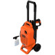 Black + Decker Bepw1800T 1500W 1810 Psi 125 Bar Pressure Washer for Car, Bike, Home & Garden Cleaning Use with Multiple Accessories Included, 1 Year Warranty, Orange & Black