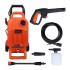 Black + Decker Bepw1800T 1500W 1810 Psi 125 Bar Pressure Washer for Car, Bike, Home & Garden Cleaning Use with Multiple Accessories Included, 1 Year Warranty, Orange & Black