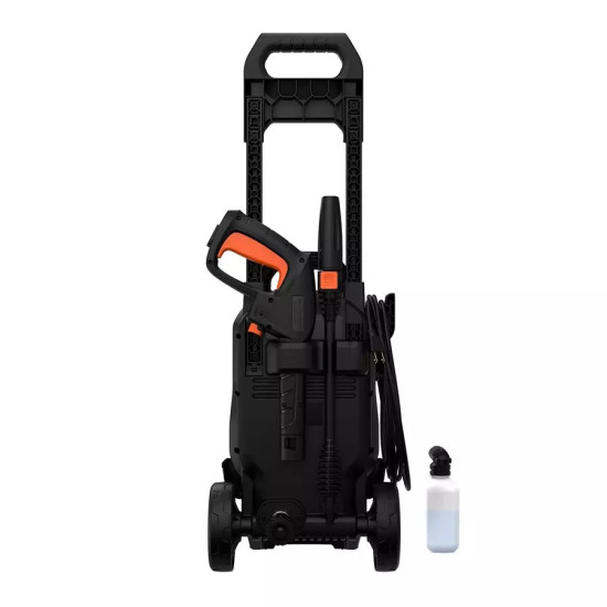 Black + Decker Bepw2200 1700W 2175 Psi 150 Bar Pressure Washer for Car, Bike, Home & Garden Cleaning Use with Multiple Accessories Included, 1 Year Warranty, Orange & Black