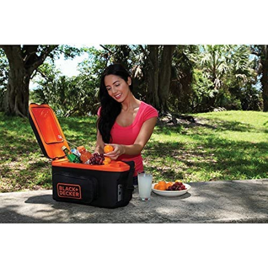 BLACK+DECKER BC25 Automatic Battery Charger & Manual Control For Professional & Domestic Use 4/12/25 Amp 3 Speed, 1 Year Warranty, ORANGE & BLACK