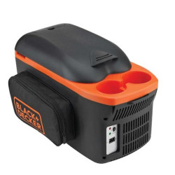 BLACK+DECKER BDC8L 8-Litre 12V DC 22V AC Thermoelectric Portable Automotive Car Beverage Cooler & Warmer Ideal for Homes, Offices & Clinics (PRE-Cool Required), 1 Year Warranty, ORANGE & BLACK