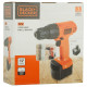 BLACK+DECKER CD121B2-IN 12V 10mm Ni-Cd Cordless Variable Speed Drill with 2 Batteries