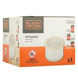 BLACK+DECKER HF152025 Hepa Filter compatible with BLACK+DECKER WDBD15-IN, WDBD20-IN & WDBDS20-IN