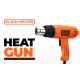 BLACK+DECKER KX1800 1800W 230V Corded Electric 2-Speed Heat Gun with Dual Temperature Control for Drying Paint Coats, Remelting Adhesives & Shrink Wrapping, 1 Year Warranty, ORANGE & BLACK