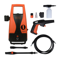 BLACK+DECKER PW1450TD 1400Watt 105 Bar, 7.1 L/Min Flow Rate Pressure Washer for Car wash and Home use (Red & Black)