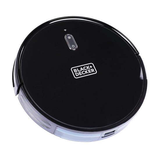 Black + Decker BRVA425B00-IN Alexa & Google Enabled Multi-Utility Robotic Vacuum Cleaner with 2xAAA Battery | 2000 pa Strong Suction Power I 120 min Runtime | Smart App and Voice Enabled I Black
