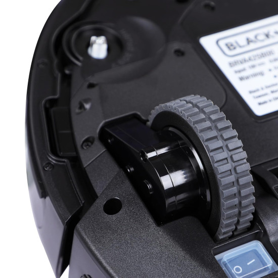 Black + Decker BRVA425B00-IN Alexa & Google Enabled Multi-Utility Robotic Vacuum Cleaner with 2xAAA Battery | 2000 pa Strong Suction Power I 120 min Runtime | Smart App and Voice Enabled I Black