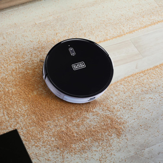 Black + Decker BRVA425B00-IN Alexa & Google Enabled Multi-Utility Robotic Vacuum Cleaner with 2xAAA Battery | 2000 pa Strong Suction Power I 120 min Runtime | Smart App and Voice Enabled I Black