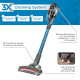 Black + Decker BSV2020G Power Series Cordless Stick Vacuum Cleaner with Floorhead LEDs, For Cleaning Hard Floors, Area Rugs & Carpet, 20V Li-ion 40 AW,1 Year Warranty, Blue