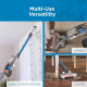 Black + Decker BSV2020G Power Series Cordless Stick Vacuum Cleaner with Floorhead LEDs, For Cleaning Hard Floors, Area Rugs & Carpet, 20V Li-ion 40 AW,1 Year Warranty, Blue