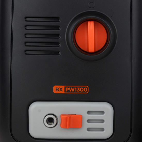 Black + Decker Bxpw1300E-B5 1300W 100 Bar, 390 L/Hr Pressure Washer For Car Wash And Home Use (Red & Black)