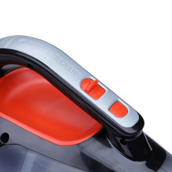 Black + Decker ADV1210 12V Powerful Dustbuster Automatic Car Vacuum Cleaner with 4 accessories (Black and Orange)