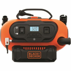 Black + Decker BDCINF18N-QS 160PSI AC/DC Multipurpose Cordless Tyre Inflator with Digital Guage, Autocut off system and 2 operating modes for Car and Home