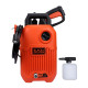 Black + Decker BEPW1600-IN 1300W 1600 PSI 110 Bar Pressure Washer for Car wash and Home use (Red & Black), 1 Year Warranty