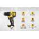 DEWALT DCD708N-XJ Reversible Drill Machine Driver With Brushless Motor- 18V Li-ion Sub-Compact Series Cordless 1/2"/13mm, 2 Year Warranty (Bare Tool)