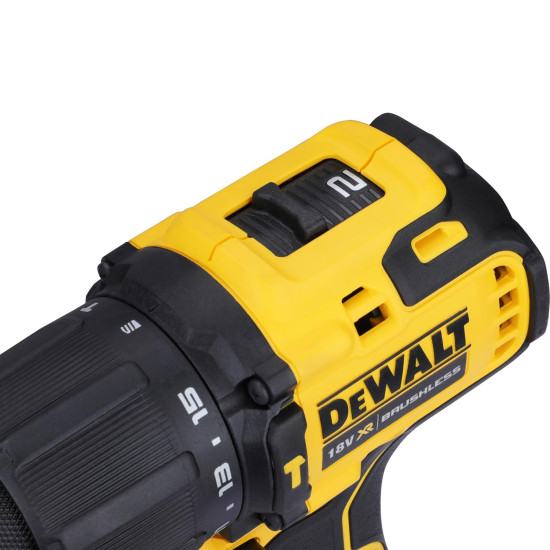 DEWALT DCD709N-XJ Reversible Hammer Drill Machine Driver With Brushless Motor- 18V Li-ion Sub-Compact Series Cordless 1/2/13mm, 2 Year Warranty (Bare Tool)