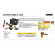 DEWALT DCE074D1R-QW Self Levelling Rotary Laser with Red Beam(7pc Kit)
