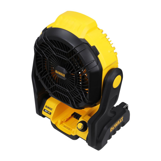 DEWALT DCE512N-XJ 18V XR 3000 RPM Fan Speed Cordless Brushless Portable Jobsite Fan - IP54 Rated (Bare Tool), Yellow & Black