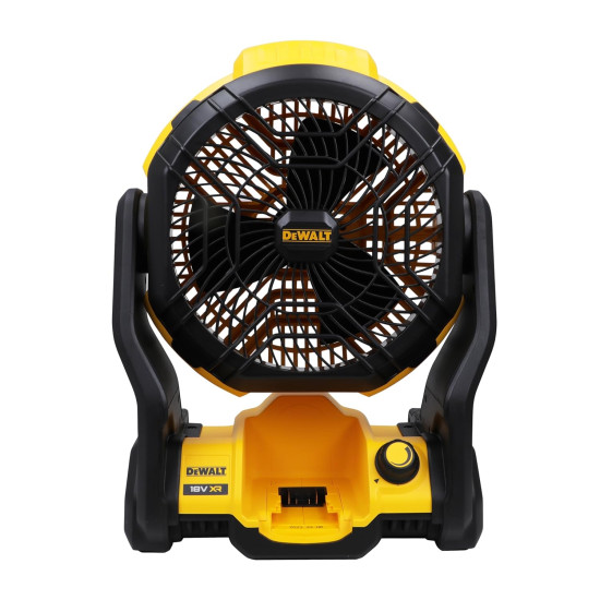 DEWALT DCE512N-XJ 18V XR 3000 RPM Fan Speed Cordless Brushless Portable Jobsite Fan - IP54 Rated (Bare Tool), Yellow & Black