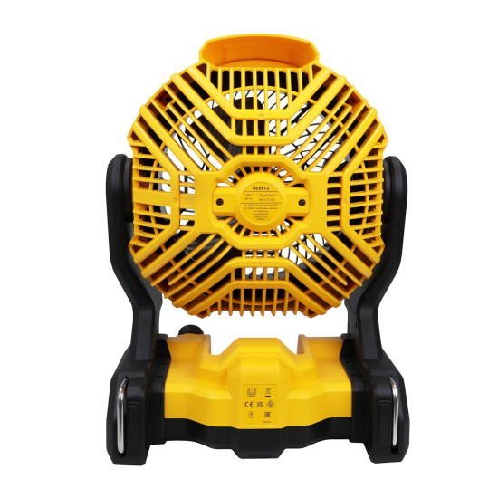 DEWALT DCE512N-XJ 18V XR 3000 RPM Fan Speed Cordless Brushless Portable Jobsite Fan - IP54 Rated (Bare Tool), Yellow & Black