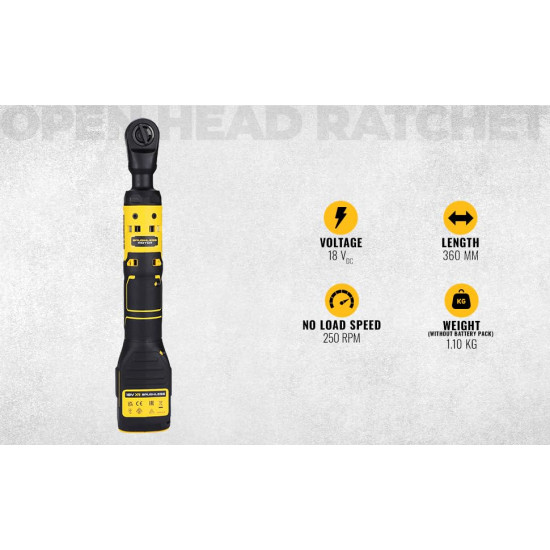 Dewalt DCF512N-XJ 18V XR Li-ion Cordless Brushless 1/2" Open Head Ratchet,95Nm Torque - Bare Tool (Made in Mexico)