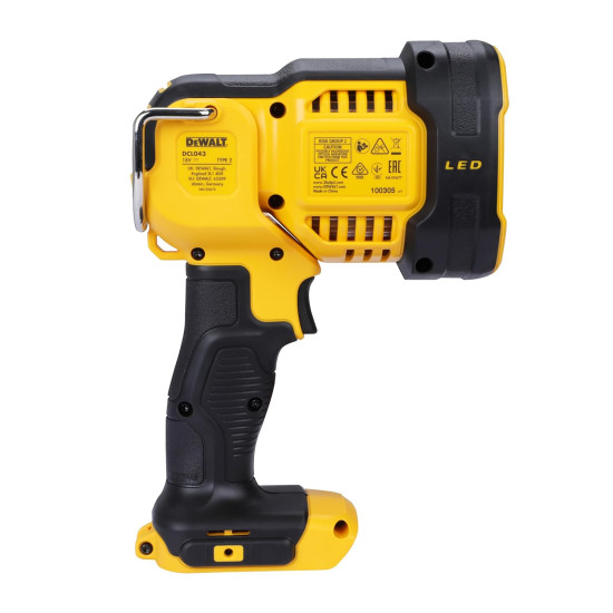 Dewalt DCL043-XJ 18V Li-ion XR Cordless LED Spotlight with 1000 Lumen Output and 400m Distance Rating (Bare Tool)