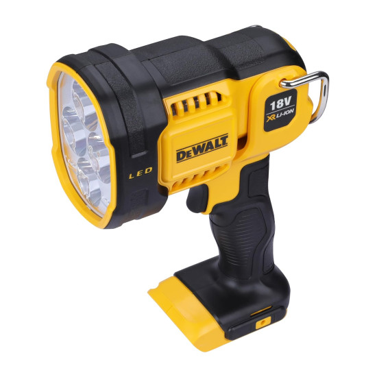 Dewalt DCL043-XJ 18V Li-ion XR Cordless LED Spotlight with 1000 Lumen Output and 400m Distance Rating (Bare Tool)