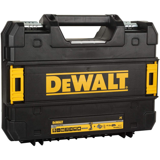 DEWALT DCD708S2T-QW Drill Machine Driver With Brushless Motor-2x2Ah Batteries Included for Drilling - 18V Li-ion Sub-Compact Series Cordless 1/2"/13mm, 2 Year Warranty
