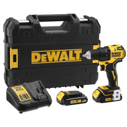 DEWALT DCD708S2T-QW Drill Machine Driver With Brushless Motor-2x2Ah Batteries Included for Drilling - 18V Li-ion Sub-Compact Series Cordless 1/2"/13mm, 2 Year Warranty