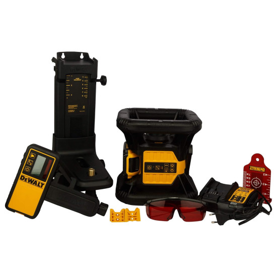 DEWALT DCE074D1R-QW Self Levelling Rotary Laser with Red Beam(7pc Kit)