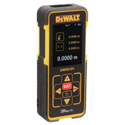DEWALT DW03101-XJ 100 M Laser Distance Measurer for DistanceAreaPythagorasVolume Measurement with Colour Screen and Memory storage (330 Ft.)