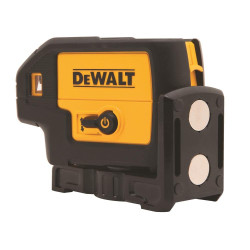 DEWALT DW085K Multi-Beam 5 Points Laser Pointer with Backline (Yellow and Black)