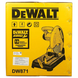 DEWALT DW871 2200 Watt 355mm Heavy Duty Chop Saw with wheel included (Made in India)