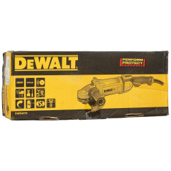 DEWALT DWE4579 2600W 230mm Large Angle Grinder with DES Techology and Innovative Anti Vibration System- Perform and Protect Shield