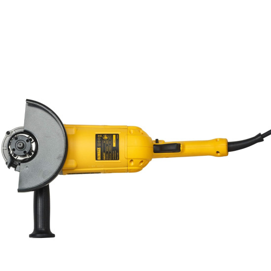 DEWALT DWE4597 2600W 180mm Heavy Duty Large Angle Grinder with DES Technology and Innovative Anti Vibration System-Perform and Protect Shield