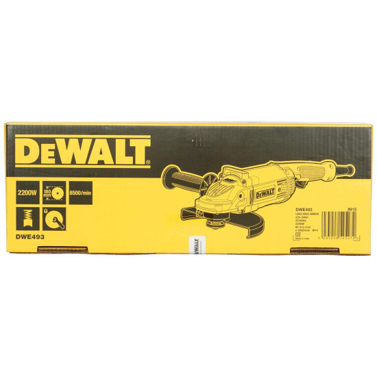DEWALT DWE493 2200 Watt 180 mm Heavy Duty Large Angle Grinder
